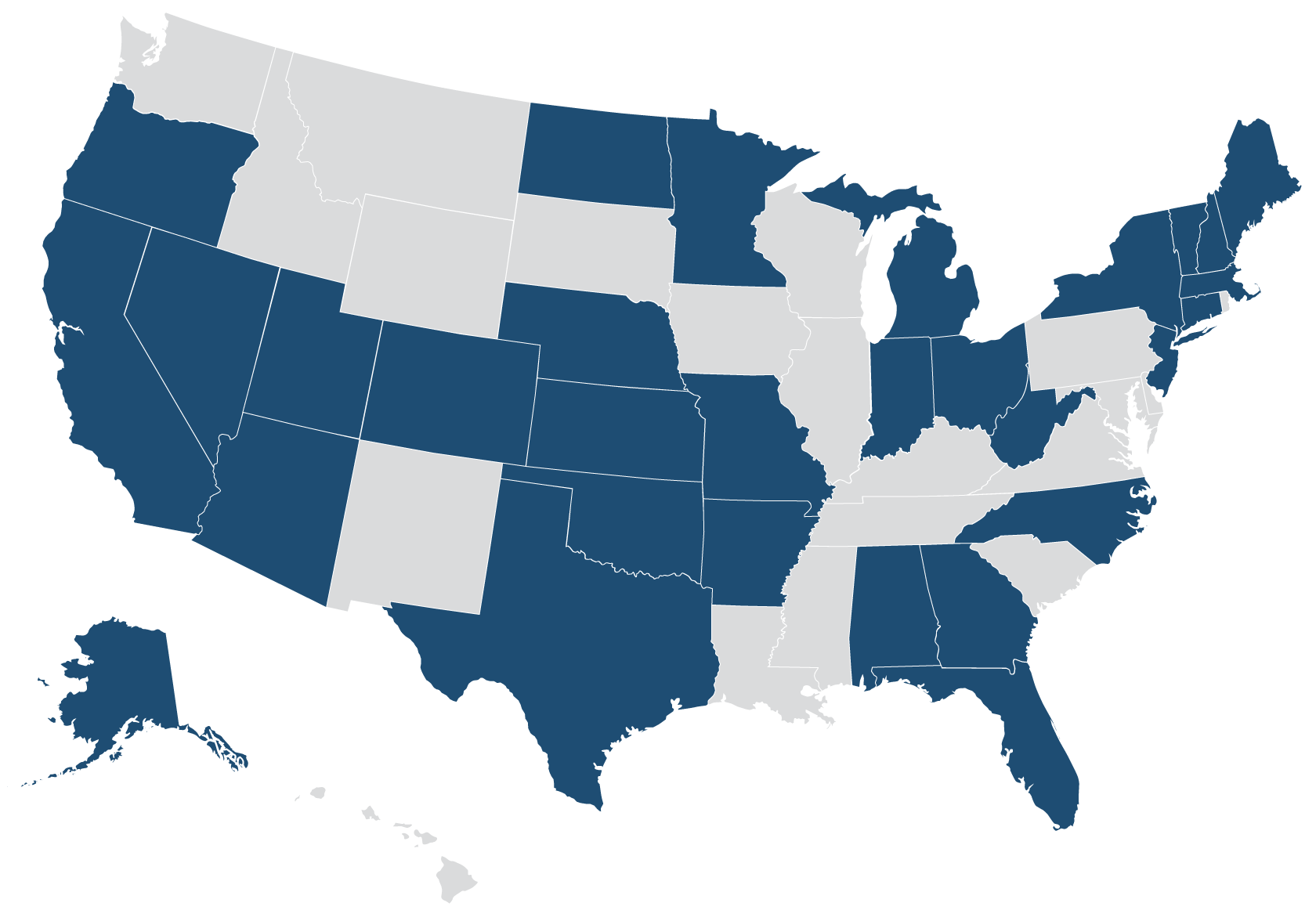 Map of all governments participating in GovRAMP